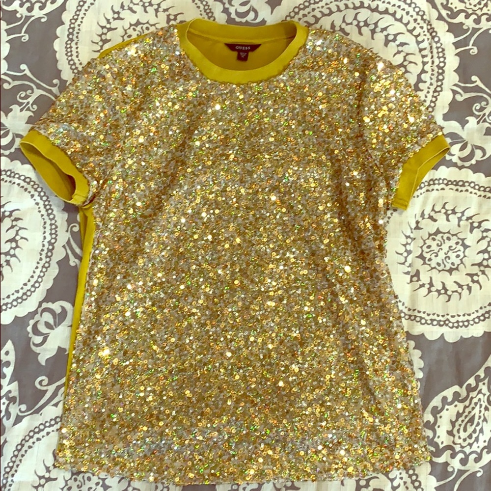Guess XS Sequined Top